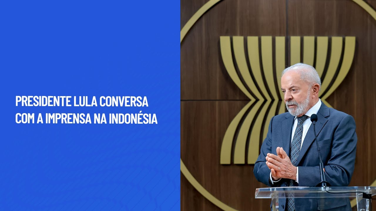 Presidente Lula conversa com a imprensa na Indonésia