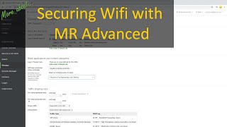 Securing WiFi with MR Advanced