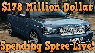 "GTA 5 Online" $178 Million Dollar Spending Spree W/ Facecam! (GTA Online)