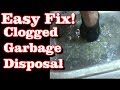 Clogged Garbage Disposal (EASY FIX!)