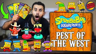 Opening VINTAGE SPONGEBOB SQUARPANTS WILD WEST HAPPY MEAL MYSTERY BOXES!! *PLUS RARE VINTAGE CARDS!*