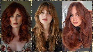 Attractive Ladies Raddish Brown Hair Colour Ideas