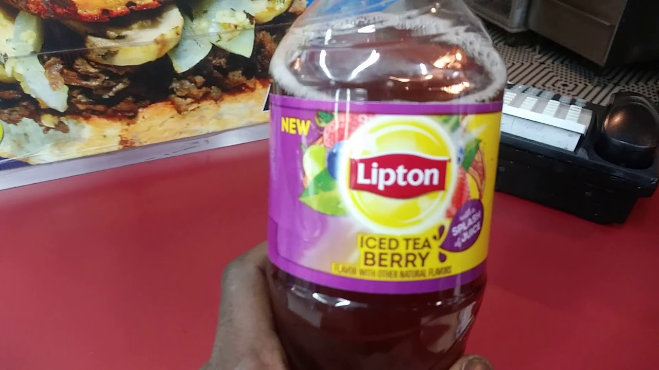 New Lipton Berry Iced Tea Review Q food reviews YouTube