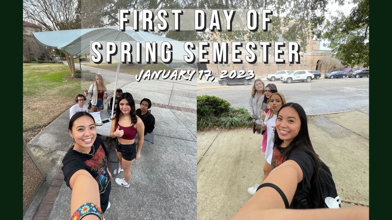 FIRST day of CLASS louisiana state university spring 2023 YouTube