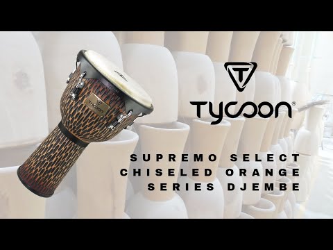 Supremo Select Chiseled Orange Series Djembe - Demonstration by Kalani Das, Tycoon Artist