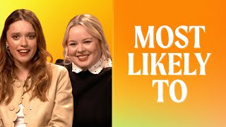 Aimee Lou Wood and Nicola Coughlan on Accents and Deleted Scenes | Cosmopolitan UK