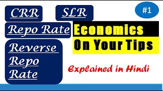 CRR, SLR, Repo Rate, Reverse Repo Rate Explained in Hindi || Shubham Jain