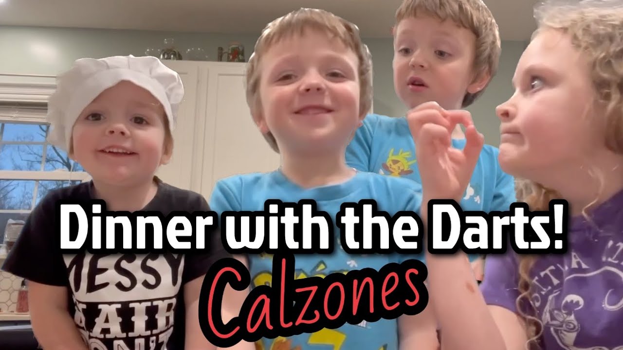 Dinner with the Darts Kids make Calzones! YouTube