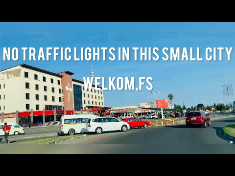 Driving around Welkom, Free State | South Africa | 4K video