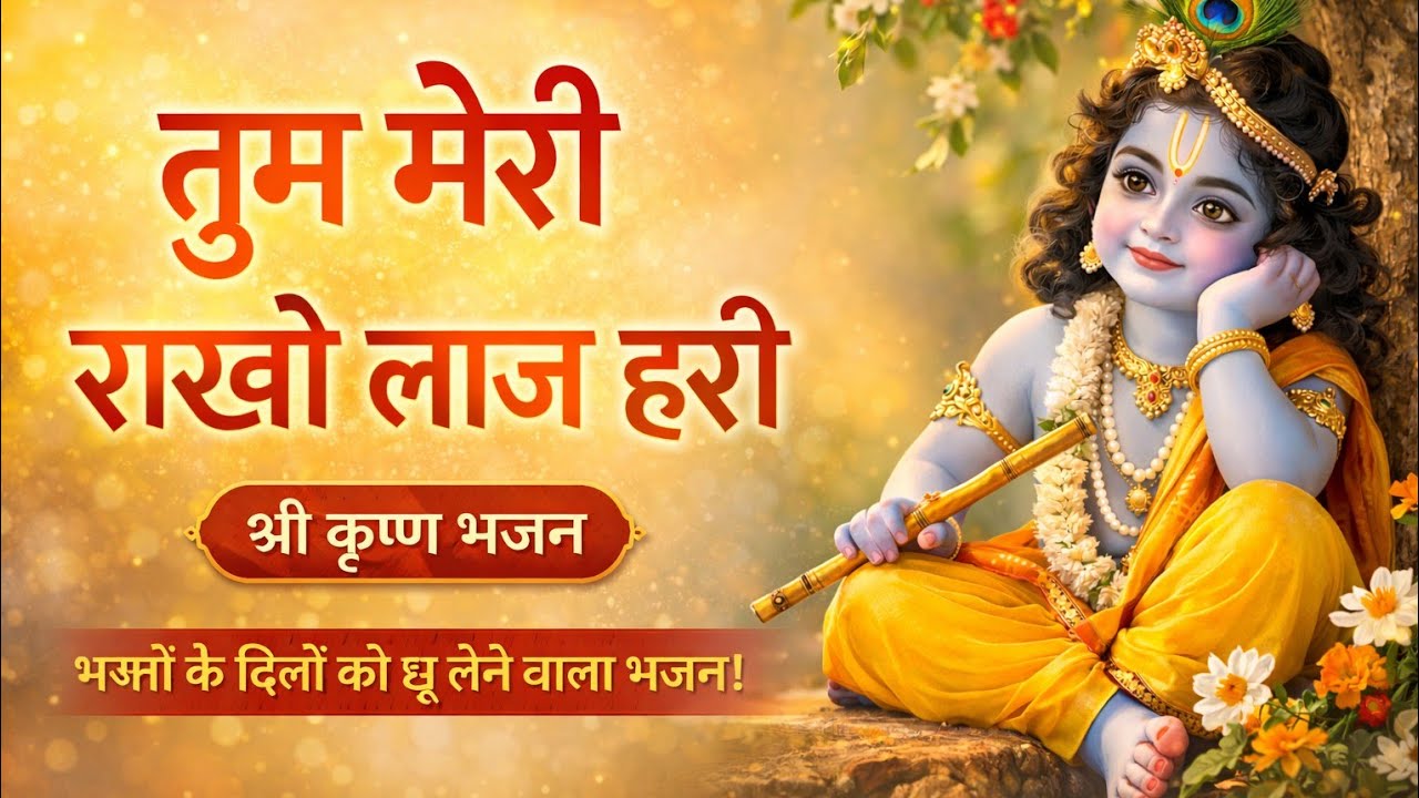 सुबह-सुबह सुनें यह सुंदर कृष्ण भजन 🙏 तुम मेरी राखो लाज हरी#ytvideos #trendingvideo #krishnabhjan2026