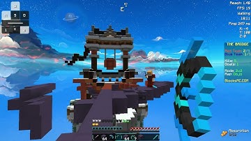 INSANE BLOCK CLUTCH| MINECRAFT BLOCKSMC BRIDGE