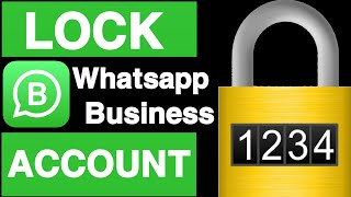 How to lock whatsapp business account||Whatsapp business lock kaise kare||Business whatsapp lock screenshot 5