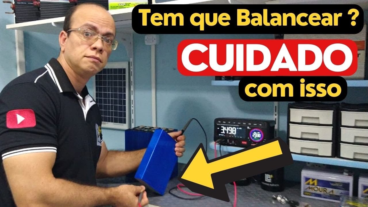Como BALANCEAR baterias LiFePO4 antes de ligar na BMS