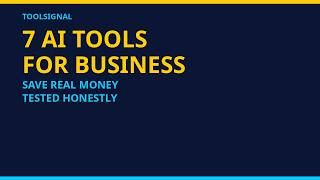 7 AI Tools for Small Business That Actually Save You Money — Tested Honestly