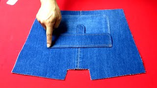 DIY안입는 청바지를 활용한 멋진 아이디어!/A great idea using an 'old jeans'/cute tote bag