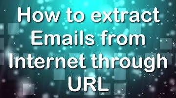 How to extract email addresses from multiple websites?