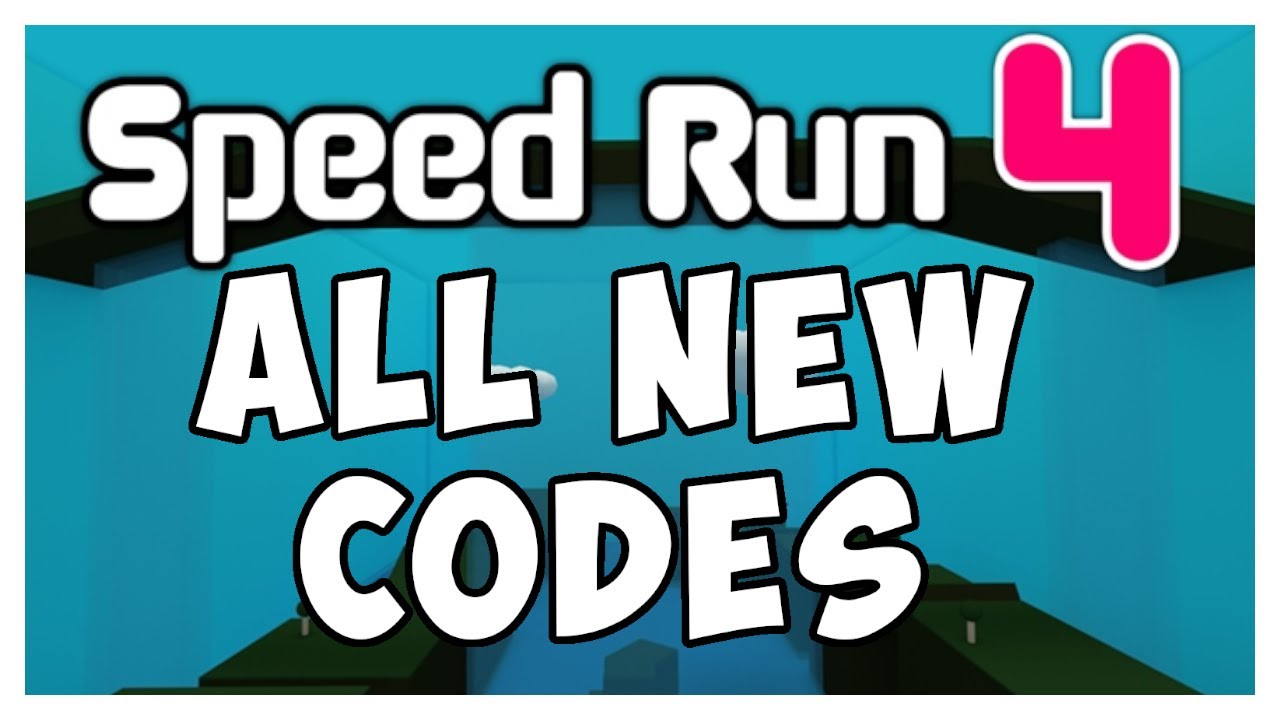 Roblox Speed Run Simulator Codes August 2020 