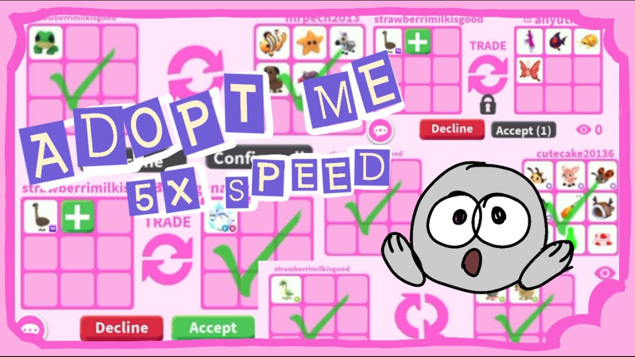 ADOPT ME 5X SPEED AMAZING TRADES - YouTube