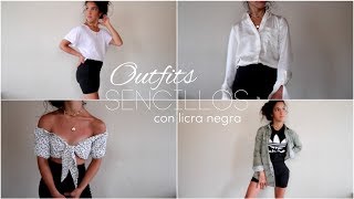 4 Outfits Sencillos Con Negra!! - YouTube