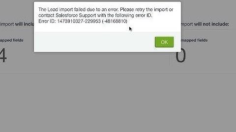 Importing Leads Error- how to fix Error ID (-48168810) in Data Import Wizard