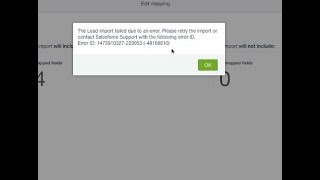 Importing Leads Error- How To Fix Error Id -48168810 In Data Import Wizard