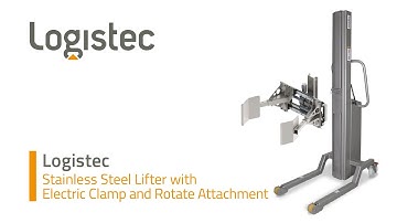 Logistec - Stainless Steel Lifter with Electric Clamp and Rotate Attachment