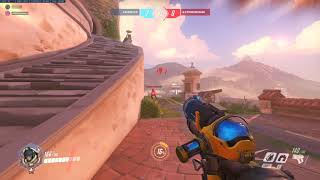 Overwatch Fail - Tracer can't handle the pressure and rewinds back into suicide
