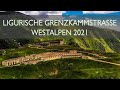 Ligurische grenzkammstrasse in den westalpen  ligurian border ridge road in the western alps  4k