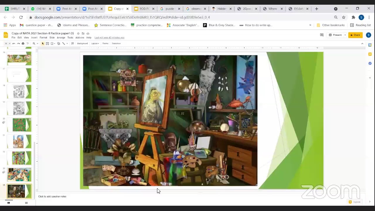 NATA 2021 NEW PATTERN CLASS PART -B  