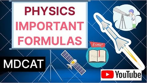 Mastering Physics Formulas: Important for MDCAT| Essential Concepts for First & Second Year Students
