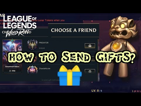 How To Send Gifts Lol Wild Rift Youtube