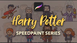 Harry Potter series | iPad Pro and Procreate Speedpaint
