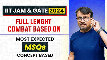 IIT JAM 2024 | Full Length Combat Based On MSQs for IIT JAM Mathematics by gp sir