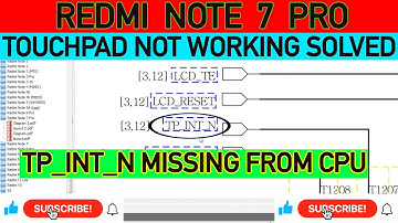(हिंदी मैं)REDMI NOTE 7 PRO.TOUCHPAD NOT WORK SOLVED(CPU UNDER JUMPER)DETAILED VIDEO.(SCHEMATIC)