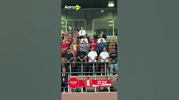 محمد عبدالمنعم في مدرجات ملعب السلام لمتابعة مباراة الأهلي وبيراميدز 