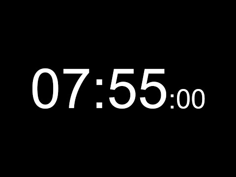 7 Minute 55 Second Timer (Sound Alert, Millisecond) | 7 Dakika 55 Saniye Sayaç (Sesli Uyarı, Salise)