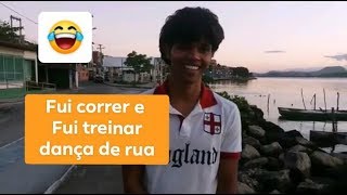 Vlog Fui da uma corrida e fui treinar dança de rua.