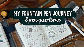 My Fountain Pen Journey | Favourite Pens & Inks | #8penquestions #8penquestions2024