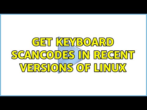 Get keyboard scancodes in recent versions of linux