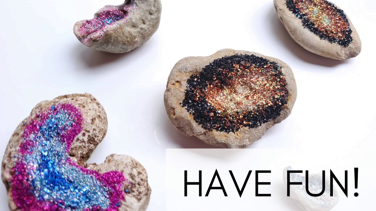 Crafting with Anne Marie:  Paint a Rock like a Geode