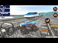 US Monster Truck Driving Impossible Truck Stunts: Blue Monster Truck Unlocked - Android GamePlay