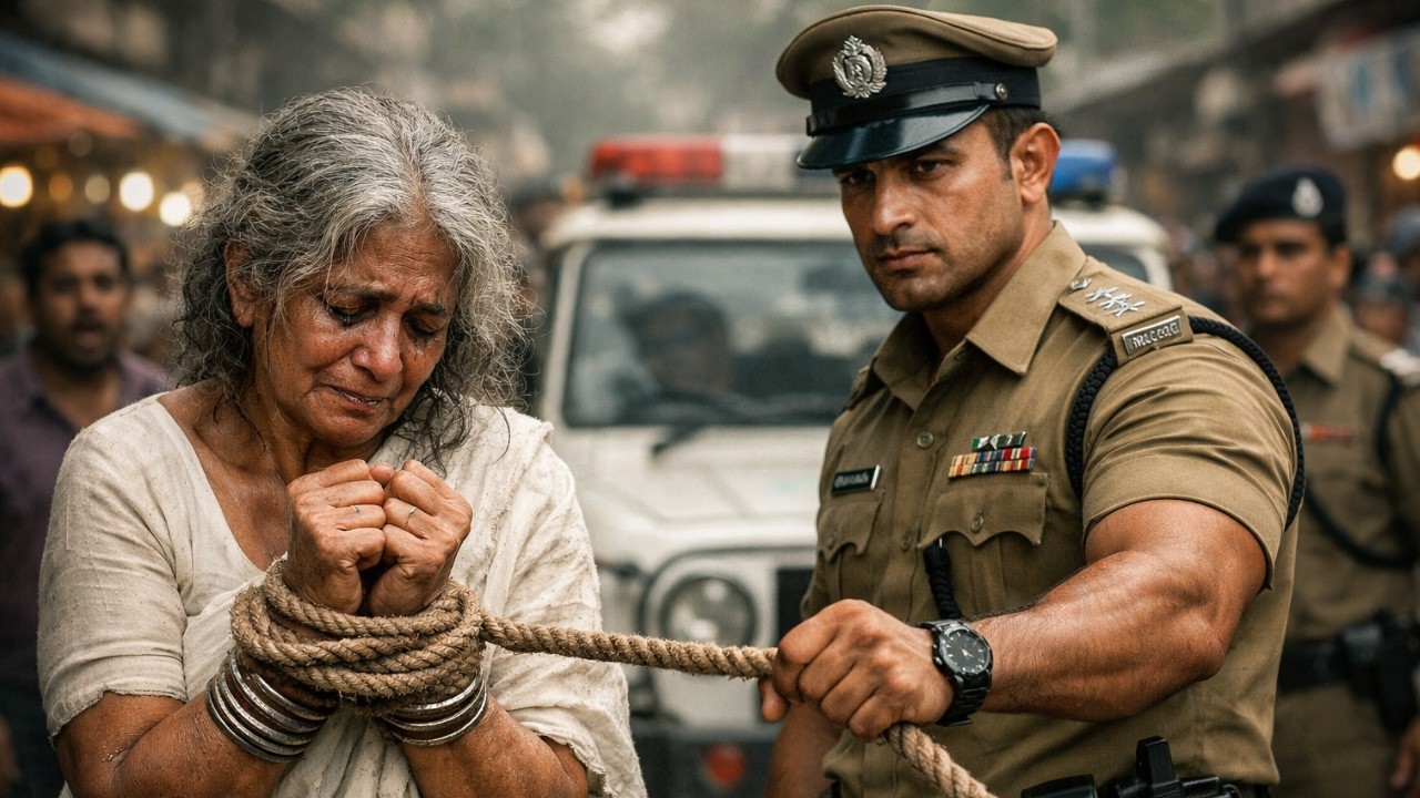 নির্দয় ইন্সপেক্টর ছেলে নিজেরই বৃদ্ধা মাকে হাতকড়া পরালো… সত্যিটা সামনে আসতেই পুরো গ্রাম কেঁদে ফেললো