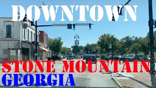 Stone Mountain - Georgia - 4K Downtown Drive