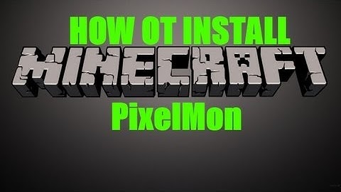 Minecraft - How to install "PixelMon" (1.3.2+)