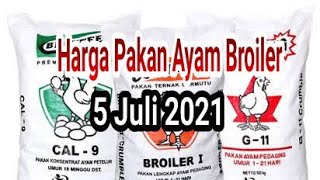 HARGA Pakan Ayam Broiler Hari Ini - Minggu, 10 Januari 2021. 