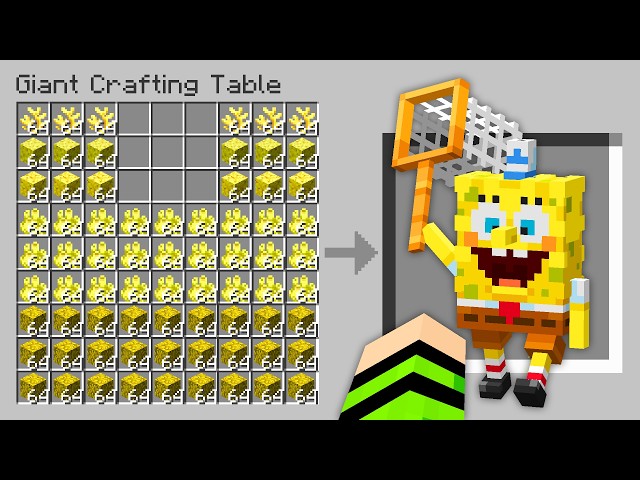 VIREI BOB ESPONJA no Minecraft!
