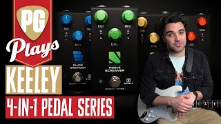 Keeley 4-in-1 Pedal Series Demo of Blues Disorder, Angry Orange, Super Rodent & Noble Screamer