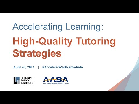 Webinar—Accelerating Learning: High-Quality