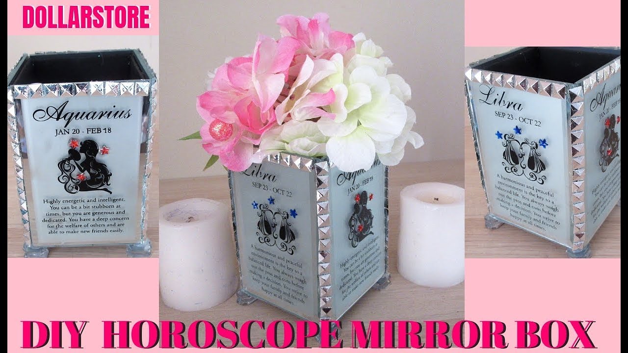 DIY DOLLAR STORE DECOR , MIRROR BOX HOME DECOR IDEAS - YouTube