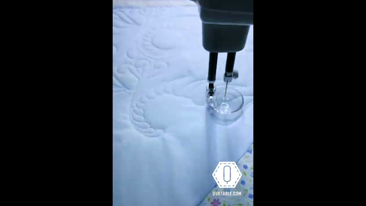 Tumbling Feathers Edge to Edge Digital Quilting Design